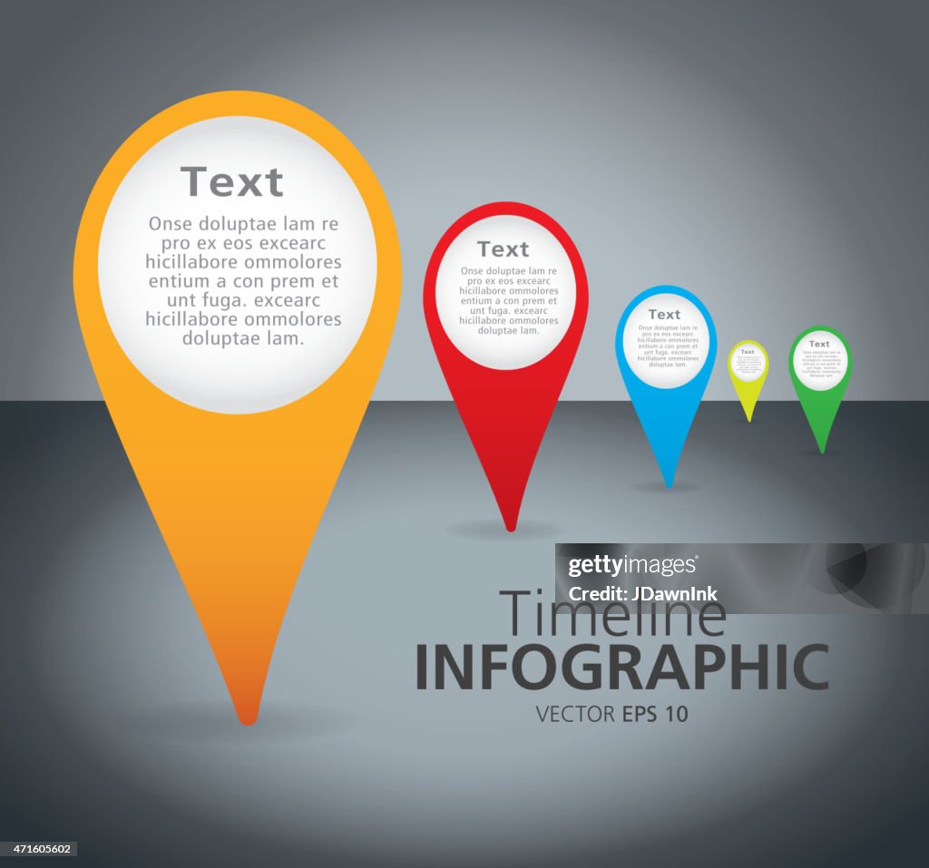 Timeline Comparison Graph Colorful Path Timeline Infographic With Graph Comparison High-Res ...