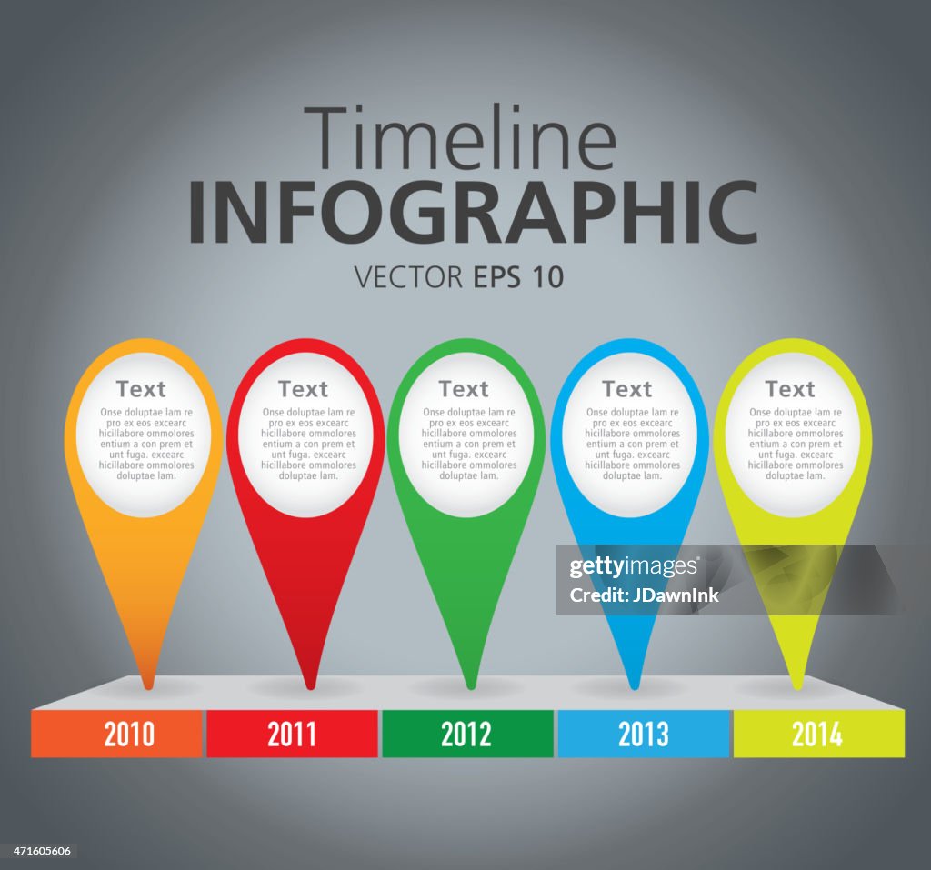 Timeline Comparison Graph Colorful Simple Timeline Infographic With Graph Comparison High-Res ...