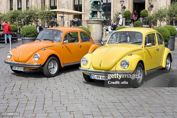 vintage volkswagen kaefer - vw beetle stock pictures, royalty-free photos & images