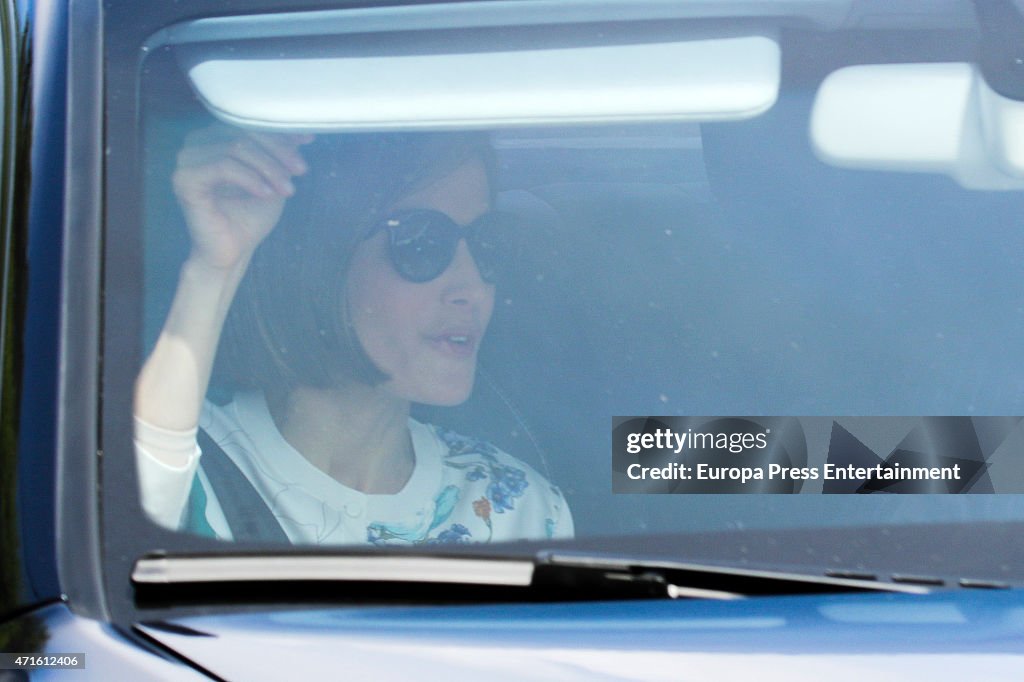 Spanish Royals Sighting In Madrid - April 29, 2015