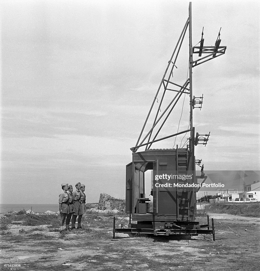 A radar used during an anti-aircraft exercise
