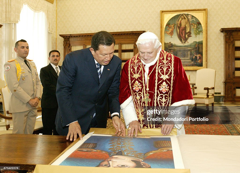 Pope Benedict XVI and Hugo Chavez