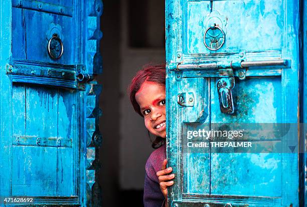 little indian girl - rajasthani youth stockfoto's en -beelden