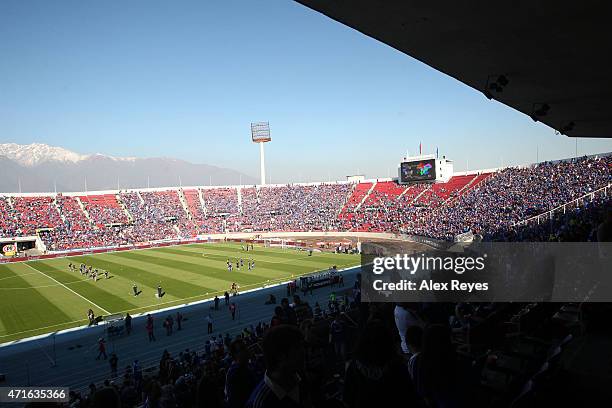 General view of Estadio Nacional Julio Martinez Pradanos during a match between U de Chile and Colo Colo on April 29, 2012 in Santiago, Chile.