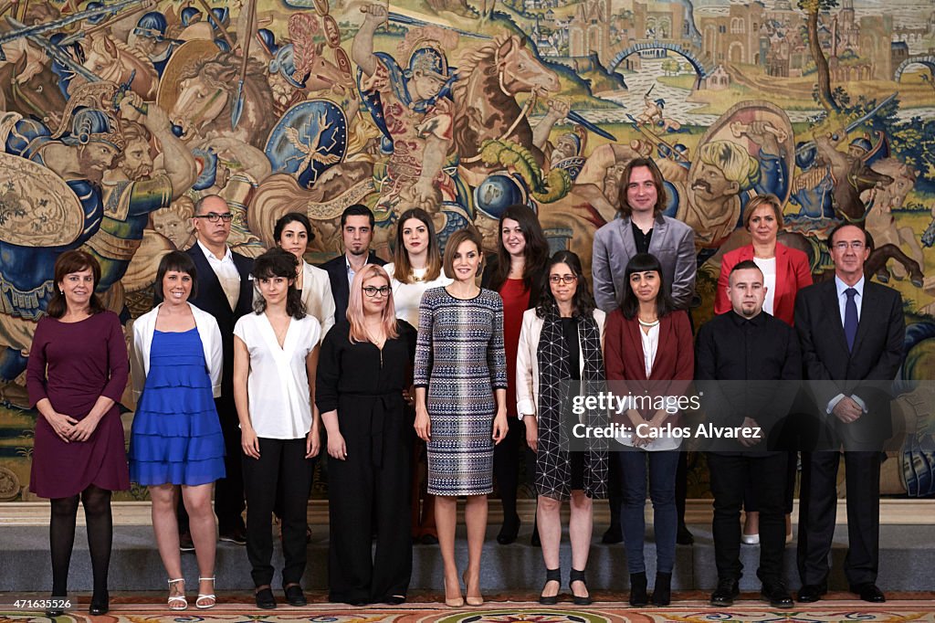 Spanish Royals Attend Audiences at Zarzuela Palace