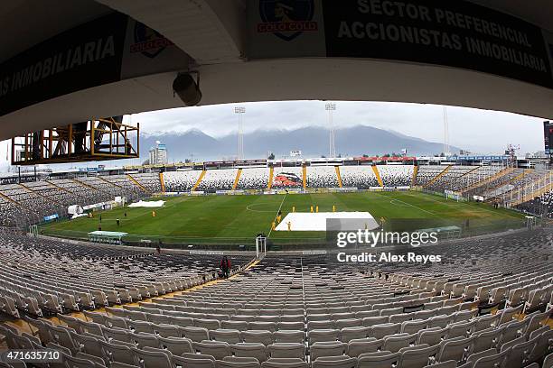 General view of Estadio Monumental during a match between Colo Colo and U de Chile , 2011 in Santiago, Chile.