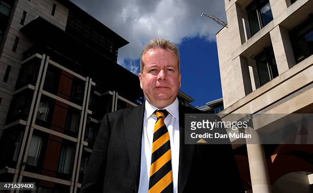 David Armstrong, Group CEO of Wasps poses during the Wasps Media Session at Paternoster Square on April 30, 2015 in London, England.