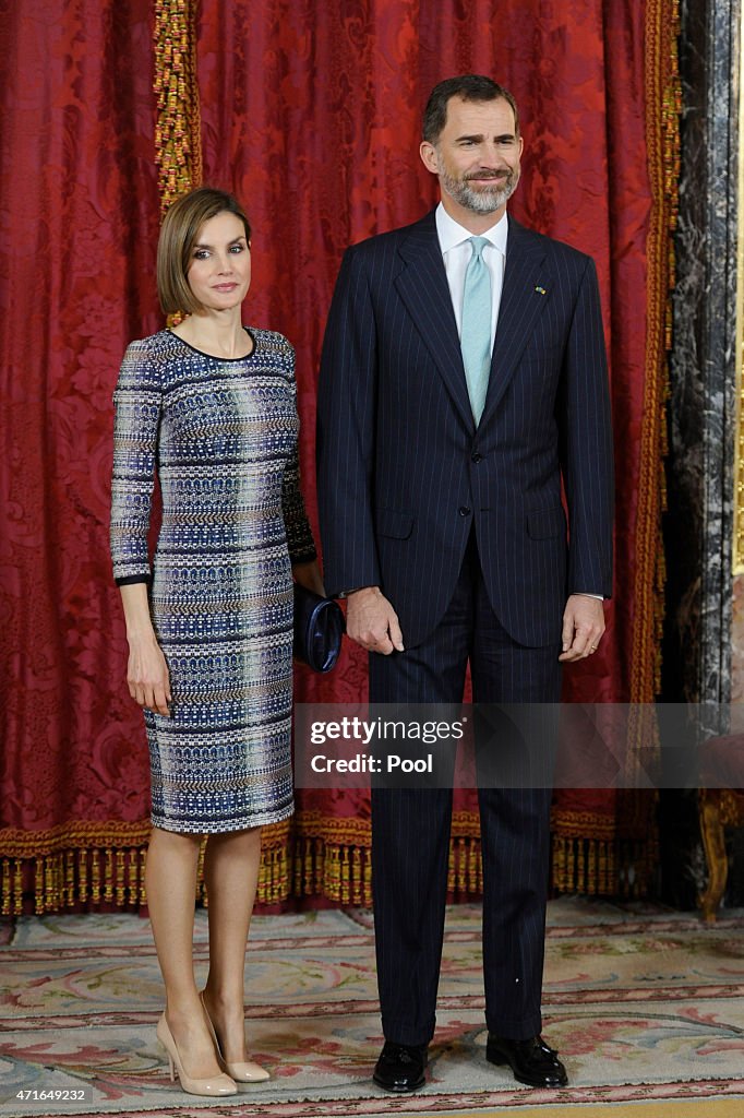 King Felipe VI of Spain Host a Lunch For President of Egypt in Madrid