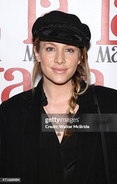 Casey LaBow attends the 'Trash Cuisine' Off Broadway Opening Night at La MaMa Theater on April 29, 2015 in New York City.