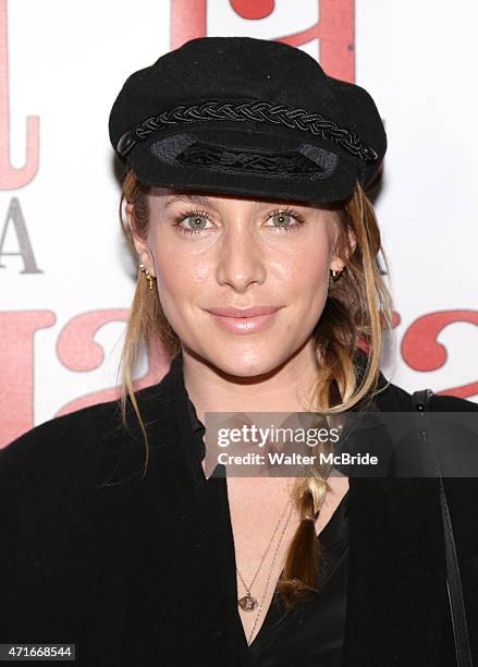 Casey LaBow attends the 'Trash Cuisine' Off Broadway Opening Night at La MaMa Theater on April 29, 2015 in New York City.