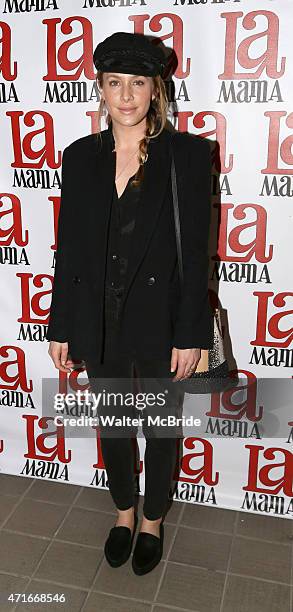 Casey LaBow attends the 'Trash Cuisine' Off Broadway Opening Night at La MaMa Theater on April 29, 2015 in New York City.