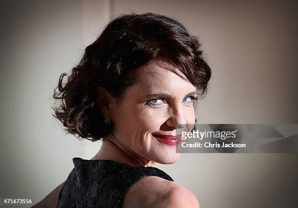Actress Elizabeth McGovern attends The Downton Abbey Ball at The Savoy Hotel on April 30, 2015 in London, England.