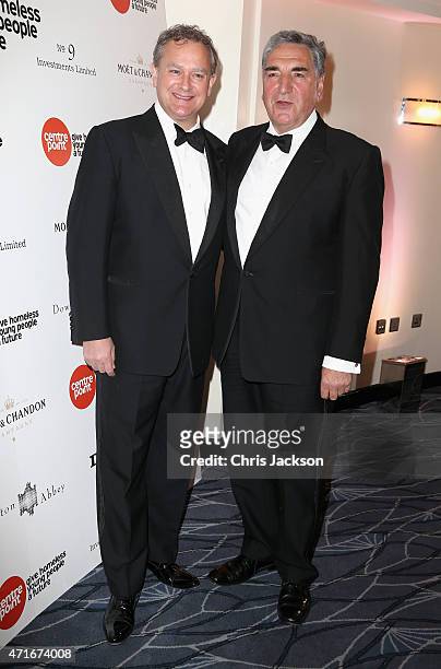 Actor Hugh Bonneville and Actor Jim Carter attend The Downton Abbey Ball at The Savoy Hotel on April 30, 2015 in London, England.