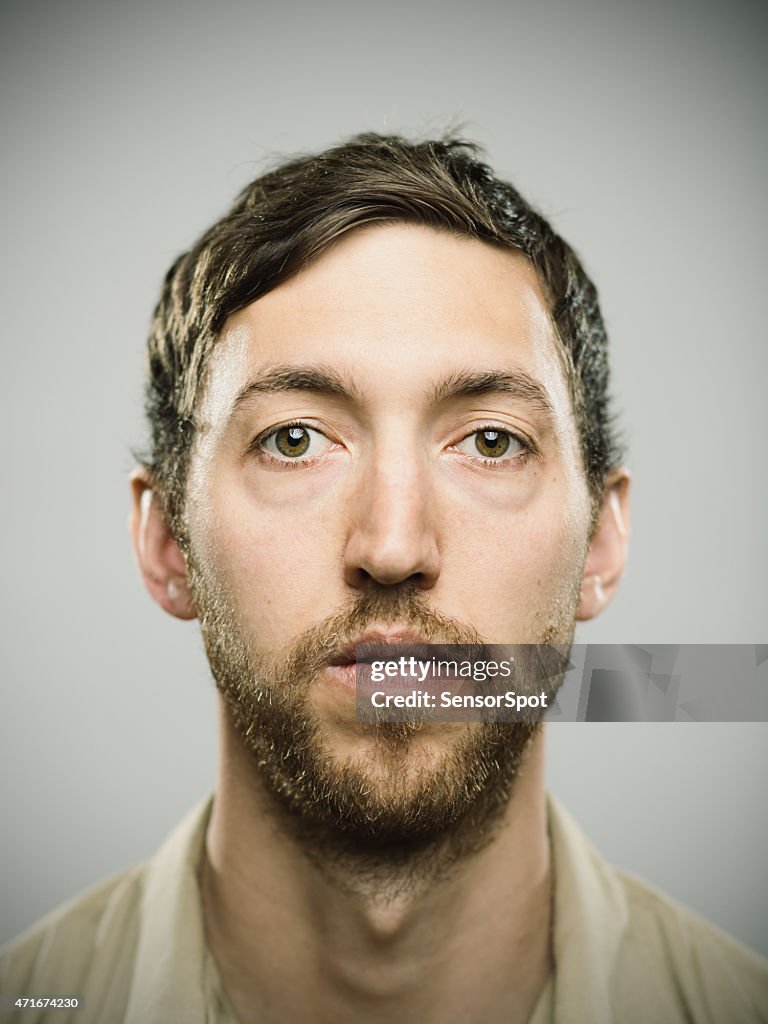 Portrait of an american real man