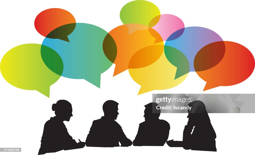 Meeting High-Res Vector Graphic - Getty Images