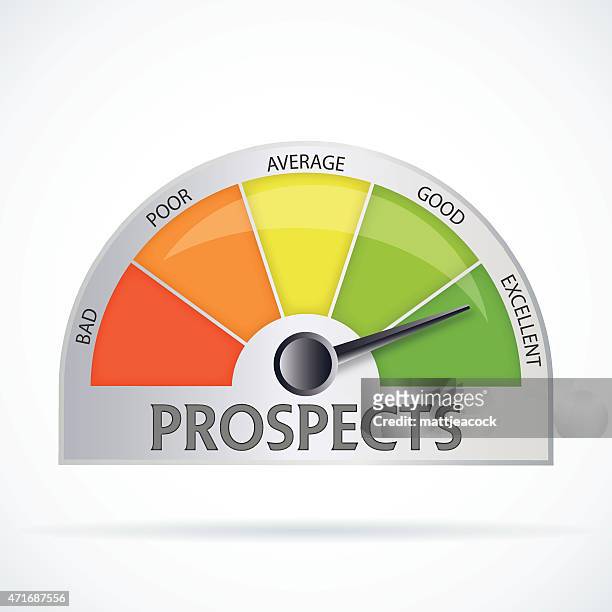 prospects chart - futuristic speedometer stock illustrations