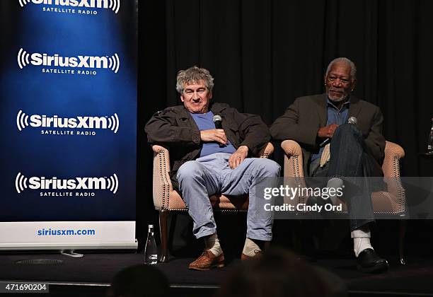 Director Richard Loncraine and actor Morgan Freeman take part in a SiriusXM Town Hall with Morgan Freeman hosted by Entertainment Weekly writer Kyle...