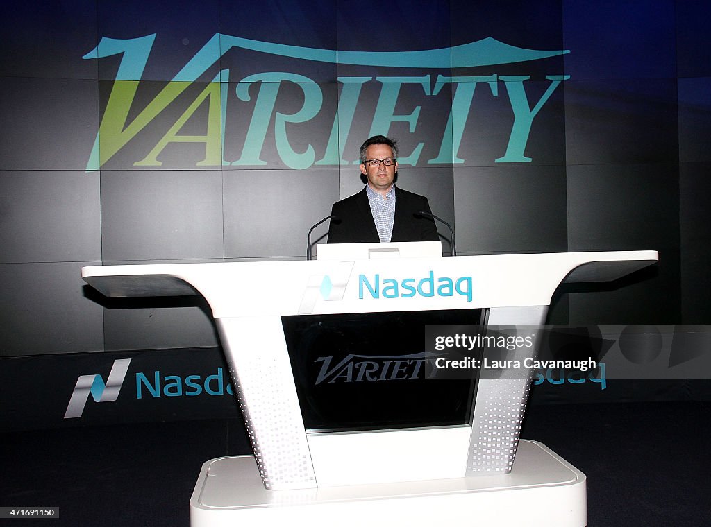 Variety Editor-In-Chief Andrew Wallenstein Rings NASDAQ Closing Bell