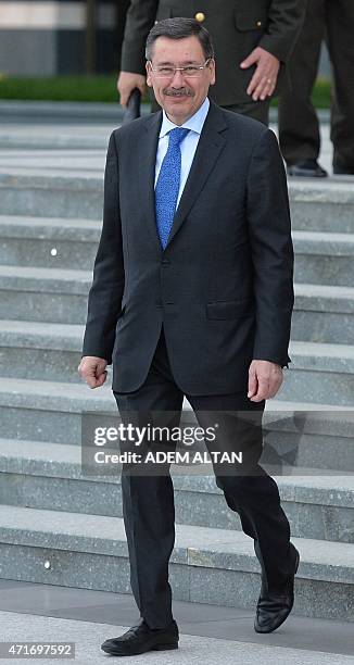 File photo taken on March 26 shows Melih Gokcek, Mayor of Ankara, a close ally of Turkish President Recep Tayyip Erdogan. Gokcek, on April 29, 2015...