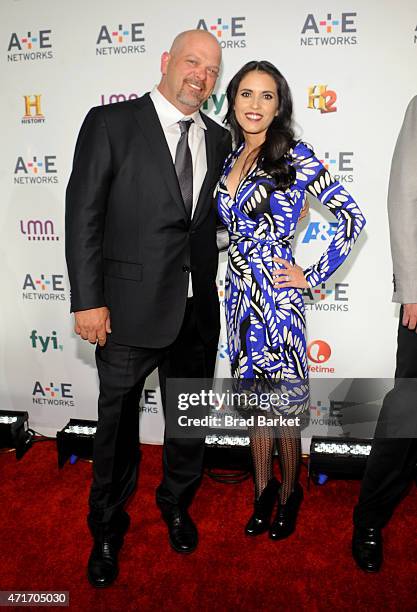 Personality Rick Harrison and Deanna Burditt attend 2015 A+E Networks Upfront on April 30, 2015 in New York City.