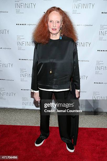 Creative Director of American Vogue Grace Coddington attends the International Center of Photography 31st annual Infinity Awards at Pier Sixty at...