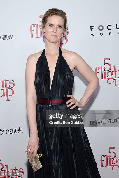 Actress Cynthia Nixon attends the "5 Flights Up" New York premiere at BAM Rose Cinemas on April 30, 2015 in New York City.