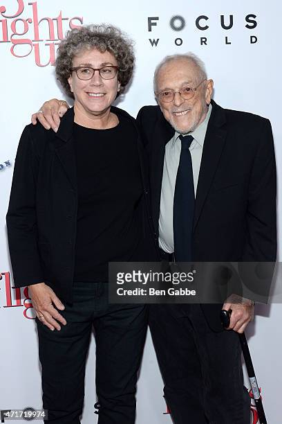 Author Jill Ciment and artist Arnold Mesches attend the "5 Flights Up" New York premiere at BAM Rose Cinemas on April 30, 2015 in New York City.