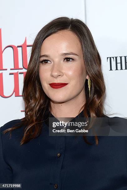 Actress Claire van der Boom attends the "5 Flights Up" New York premiere at BAM Rose Cinemas on April 30, 2015 in New York City.