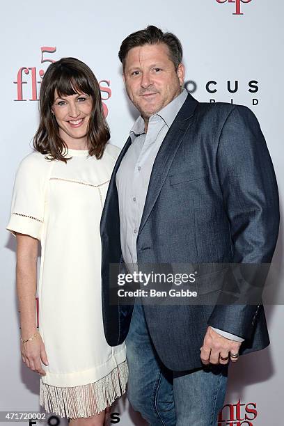 Producers Shannon McManus and Dean McCreary attend the "5 Flights Up" New York premiere at BAM Rose Cinemas on April 30, 2015 in New York City.