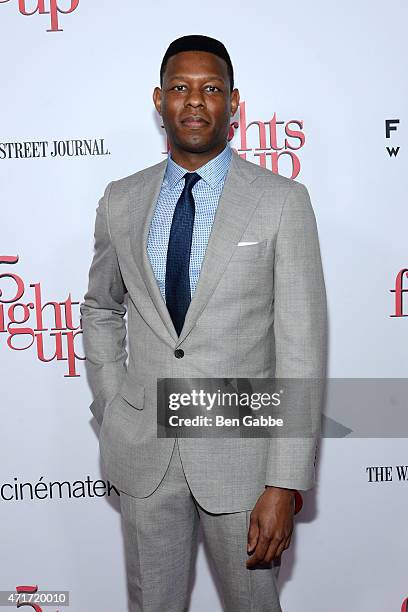 Actor Korey Jackson attends the "5 Flights Up" New York premiere at BAM Rose Cinemas on April 30, 2015 in New York City.