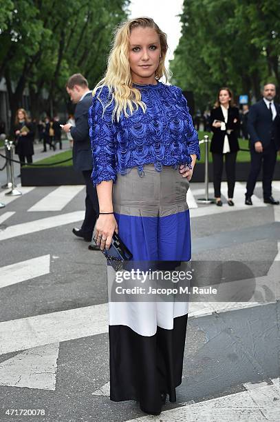 Annie Maude Starke attends the Giorgio Armani 40th Anniversary Silos Opening And Cocktail Reception on April 30, 2015 in Milan, Italy.