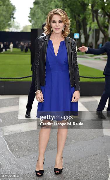 Claudia Gerini attends the Giorgio Armani 40th Anniversary Silos Opening And Cocktail Reception on April 30, 2015 in Milan, Italy.
