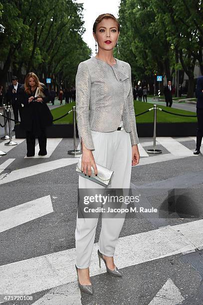 Vittoria Belvedere attends the Giorgio Armani 40th Anniversary Silos Opening And Cocktail Reception on April 30, 2015 in Milan, Italy.