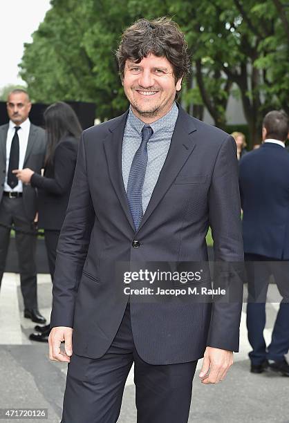 Fabio De Luigi attends the Giorgio Armani 40th Anniversary Silos Opening And Cocktail Reception on April 30, 2015 in Milan, Italy.