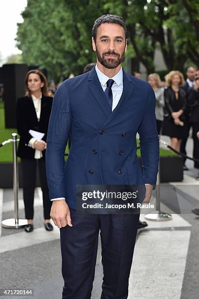 Raoul Bova attends the Giorgio Armani 40th Anniversary Silos Opening And Cocktail Reception on April 30, 2015 in Milan, Italy.