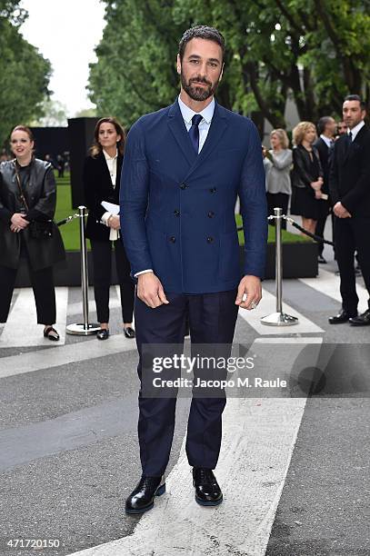 Raoul Bova attends the Giorgio Armani 40th Anniversary Silos Opening And Cocktail Reception on April 30, 2015 in Milan, Italy.