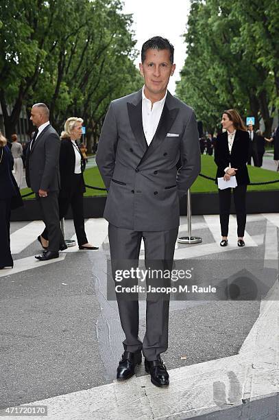 Stefano Tonchi attends the Giorgio Armani 40th Anniversary Silos Opening And Cocktail Reception on April 30, 2015 in Milan, Italy.