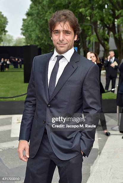 Adriano Giannini attends the Giorgio Armani 40th Anniversary Silos Opening And Cocktail Reception on April 30, 2015 in Milan, Italy.