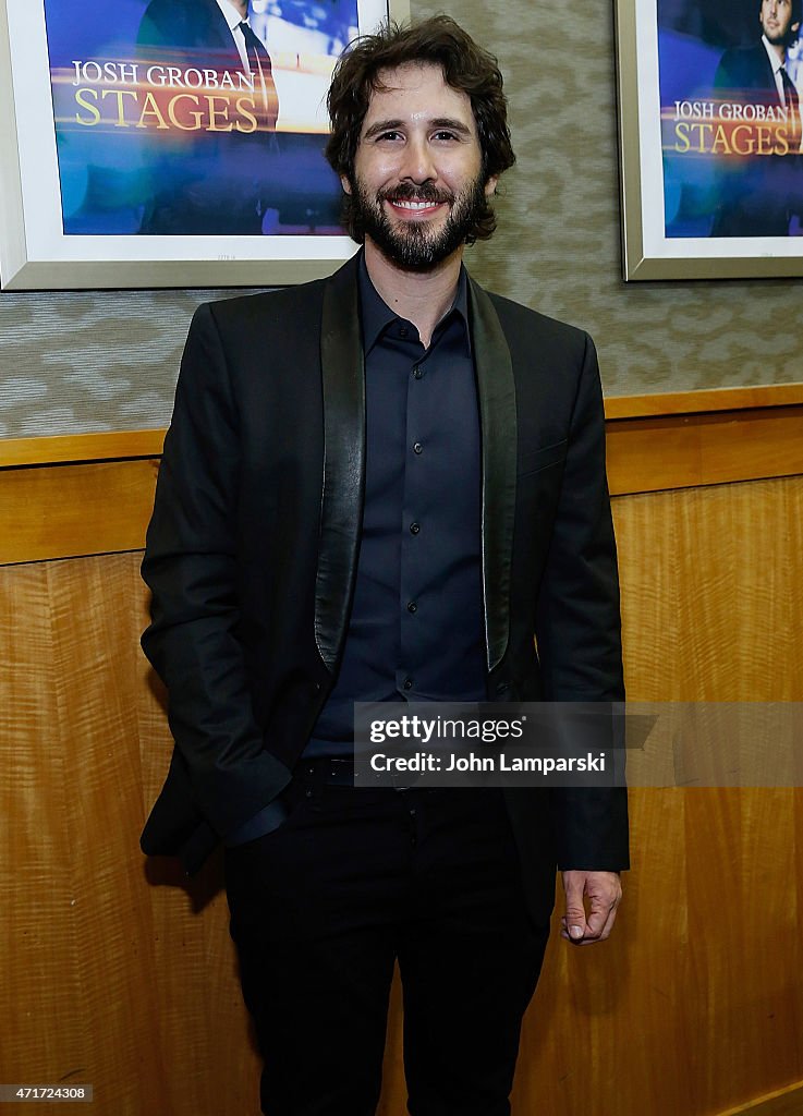 Josh Groban Signs Copies Of His CD "Stages"