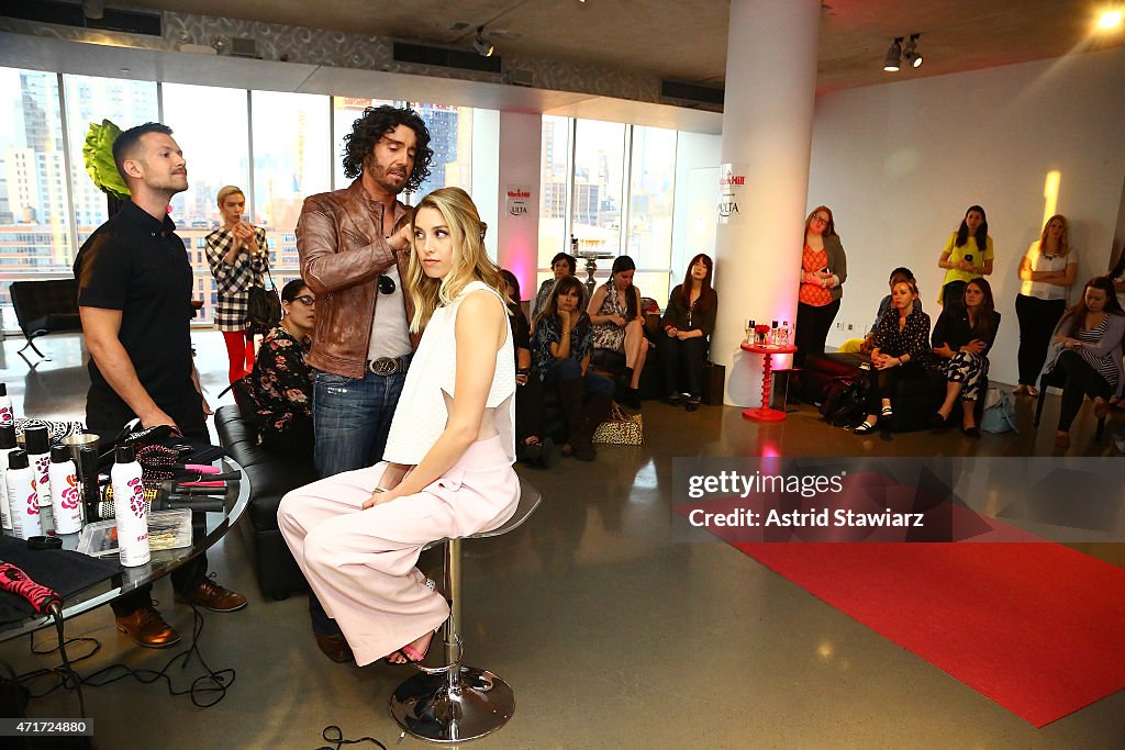 Hairstylist Mark Hill's Master Styling Class Featuring Special Celebrity Hair Model Whitney Port