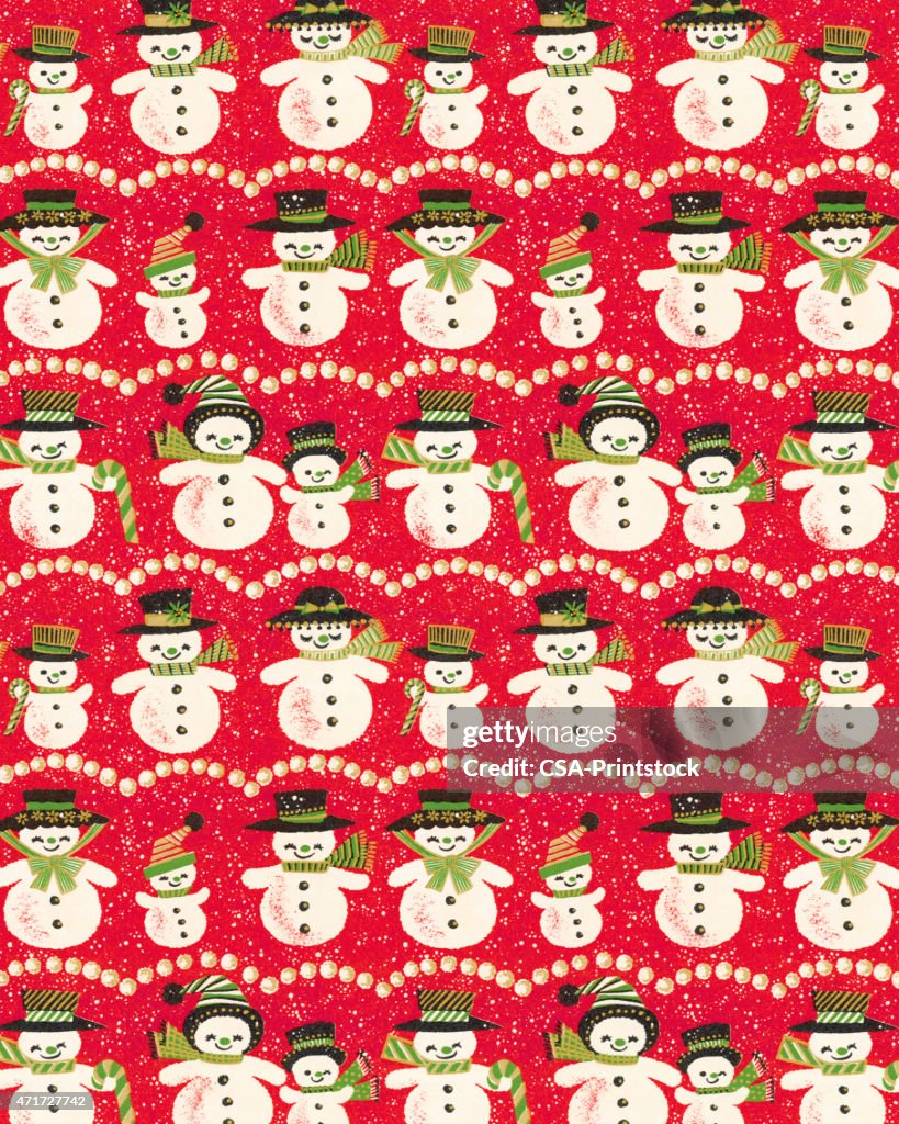 Snowman Ab Pattern Snowman Pattern High-Res Vector Graphic - Getty Images