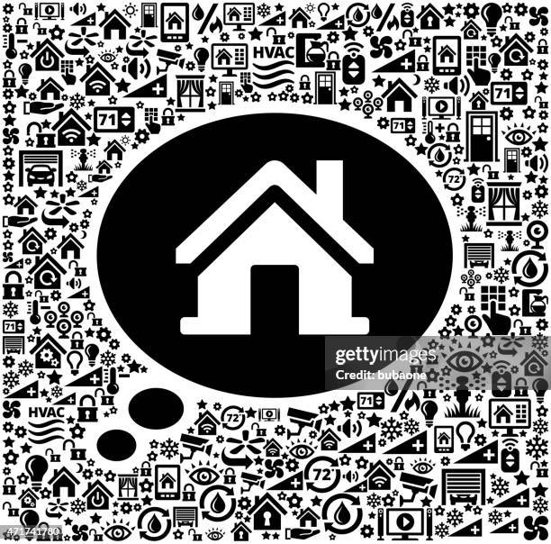 house talk on home automation and security vector background - webcam background stock illustrations