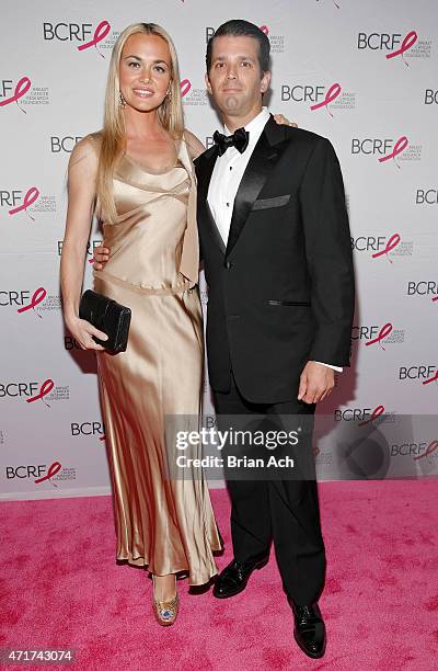 Vanessa Trump and Donald Trump, Jr. Are seen during the The Breast Cancer Research Foundation 2015 Pink Carpet Party at The Waldorf-Astoria on April...