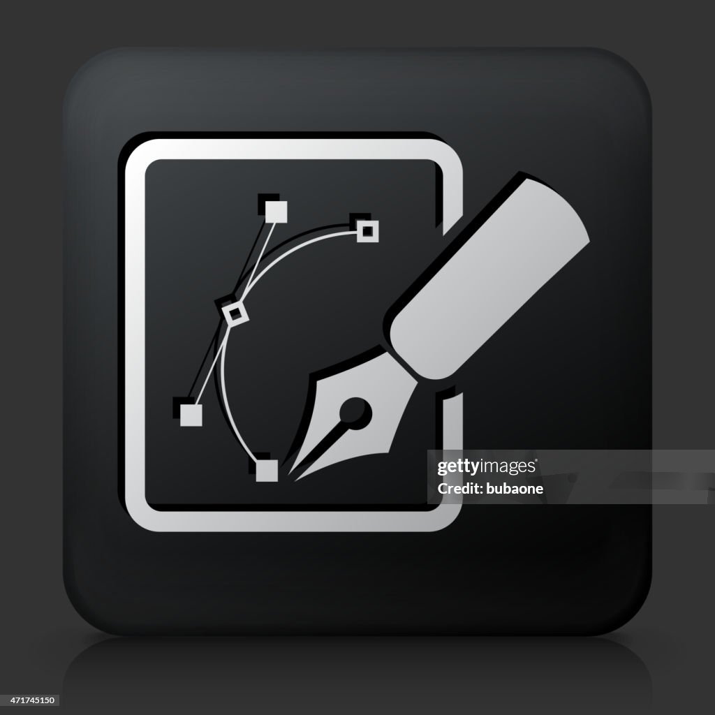 Black Square com lista gráficos botão