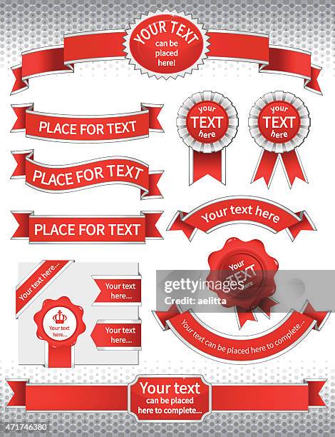 design elements - corner bow stock illustrations