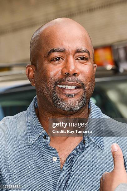 Musician Darius Rucker enters the "Late Show With David Letterman" taping at the Ed Sullivan Theater on May 5, 2015 in New York City.