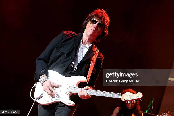 Jeff Beck performs in concert at Cedar Park Center on April 30, 2015 in Cedar Park, Texas.