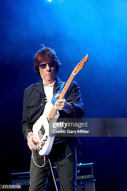 Jeff Beck performs in concert at Cedar Park Center on April 30, 2015 in Cedar Park, Texas.