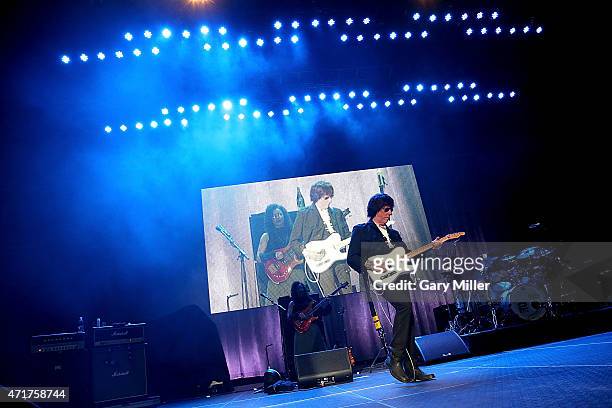 Jeff Beck performs in concert at Cedar Park Center on April 30, 2015 in Cedar Park, Texas.