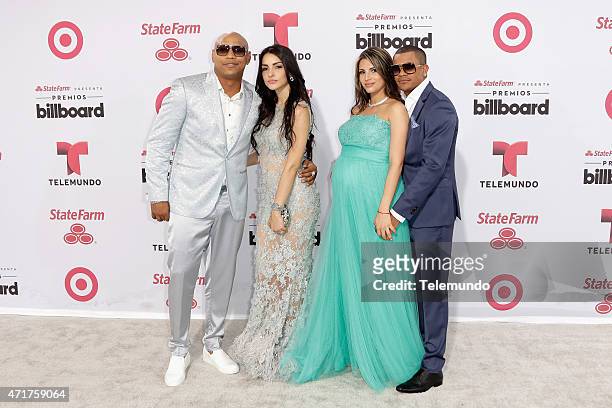 Red Carpet -- Pictured: Gente de Zona arrive at the 2015 Billboard Latin Music Awards, from Miami, Florida at the BankUnited Center, University of...